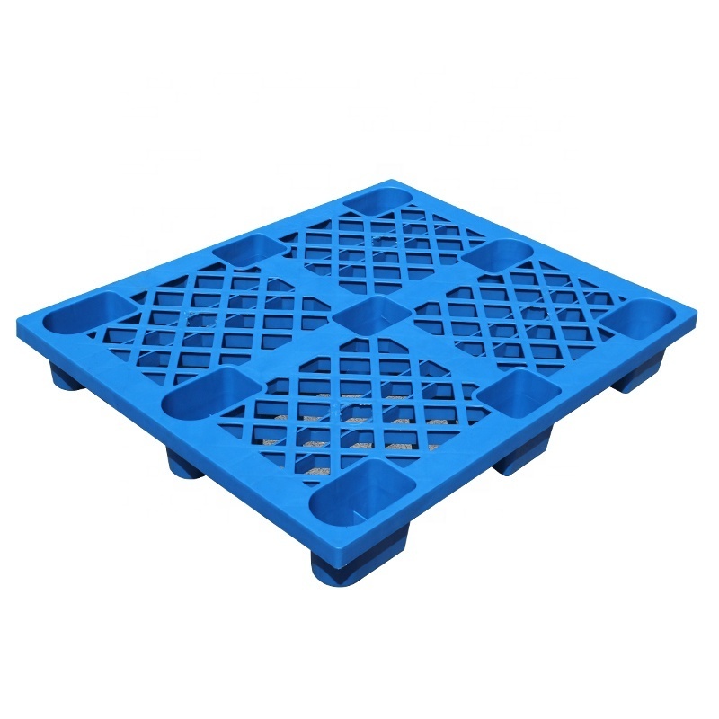 HDPE  /PP Light weight recycled cheap Blue Packing Plastic pallet with Nine foot 1200*1000*150 mm