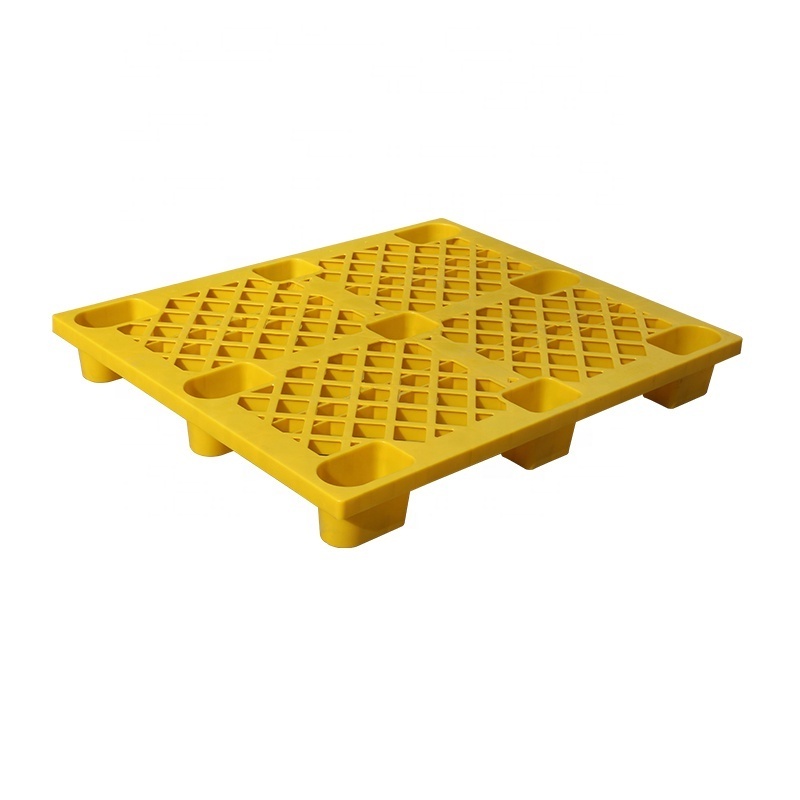 HDPE  /PP Light weight recycled cheap Blue Packing Plastic pallet with Nine foot 1200*1000*150 mm