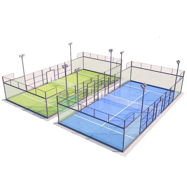 High Quality Padel Court 10X20m Professional Panoramic Padel Court Artificial Grass