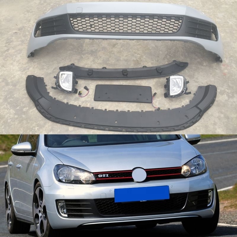 High Quality Car Body Kits Front Bumper Plastic Auto Bodikits For Volkswagen Golf 6