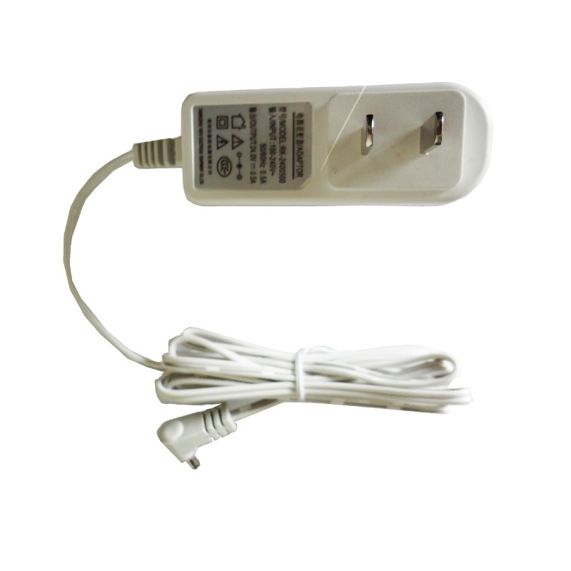 White enclosure wall adaptor 24V 500mA US plug ac adapter