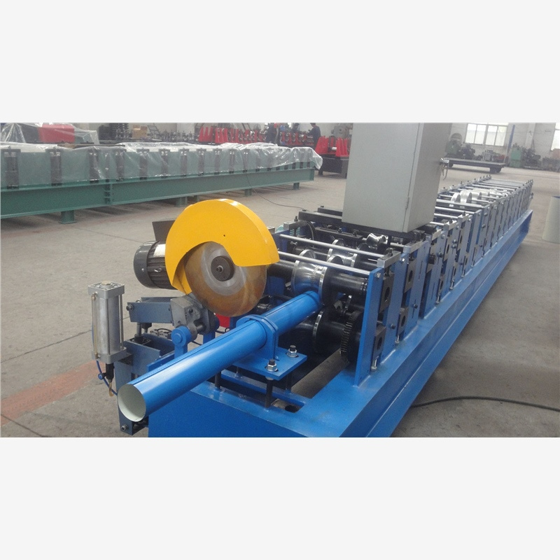 iron sheet square round water tube making cold roll forming machine