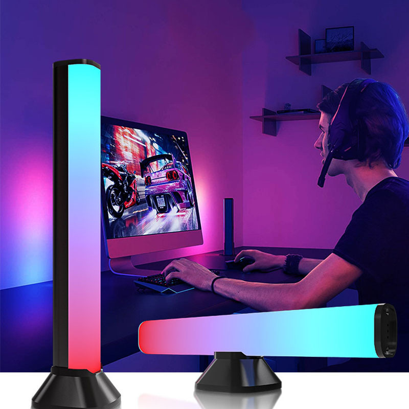 Smart app Control RGBIC Ambience Light Bar Backlight LED Music Mood Night Light Table Ambient Rhythm Light for TV Gaming