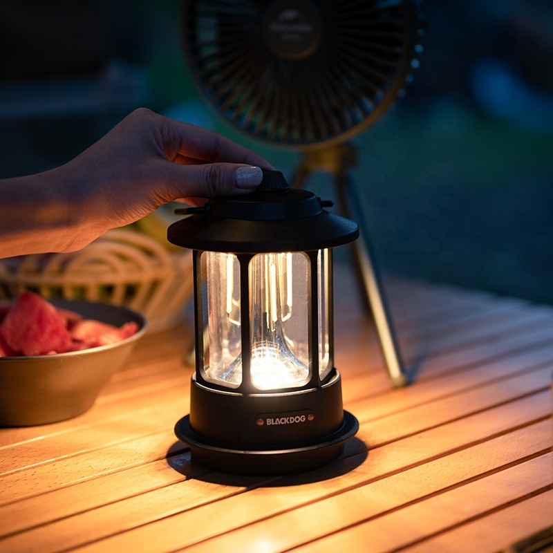 Blackdog Outdoor Camping Essentials Portable Atmosphere Lamp Rechargeable Adjustable Light Source Retro LED Lantern