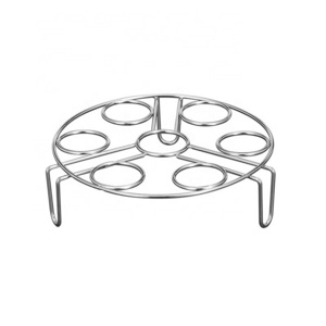 304 Stainless Steel 18cm Round Food Cooling Racks Round for Steaming Kitchen Tools Metal Wire Egg Steam Rack 3 Height