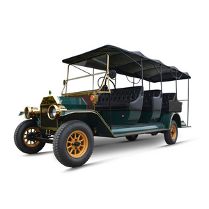 Golf cart 11seats shuttle electric car battery powered tourist sightseeing antique classic old vintage car