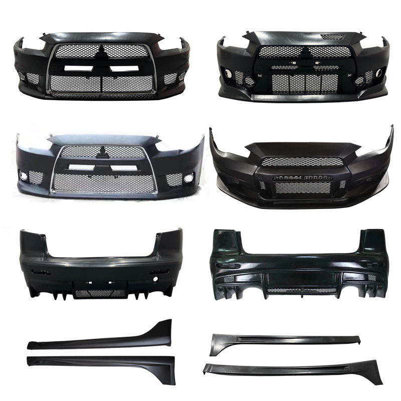 Injection PP Car Body kit Front bumper EVO Style For Mitsubishi Lancer 2009-2015 Car bumper