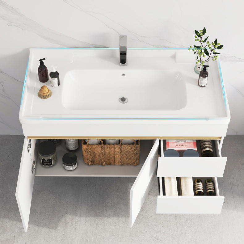 Top Quality Bathroom Furniture Waterproof Bathroom Vanities Sink Wall Mounted Bathroom Cabinets And Vanities Set