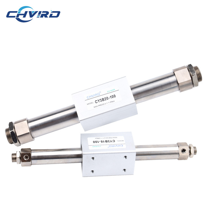 Customized professional CY3B Basic Magnetic Air Piston Double Acting Rodless Pneumatic Cylinder