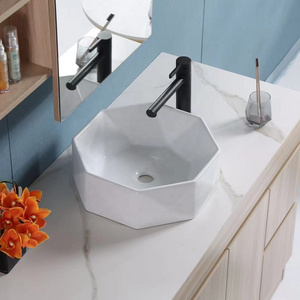 Modern bathroom sinks ceramic wash basin faucet bathroom cabinet above counter sink