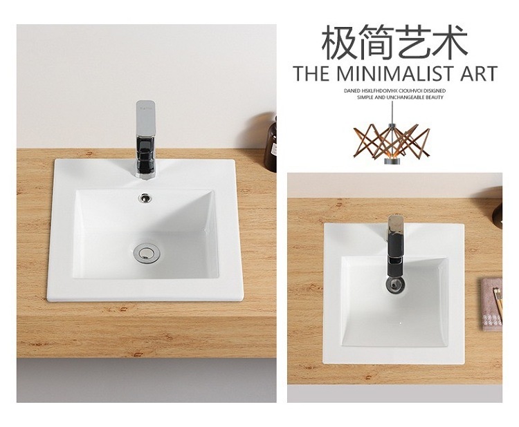 410mm small size modern unique hand washing ceramic modern sink porcelain wash face basin style