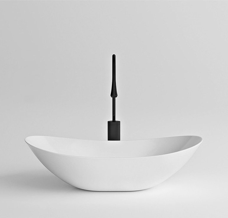 Most popular new fashion sanitary ware bathroom white handmade sink ceramic wash basin