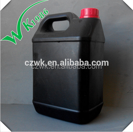 5L food grade HDPE black Plastic Bottle for cooking oil packaging