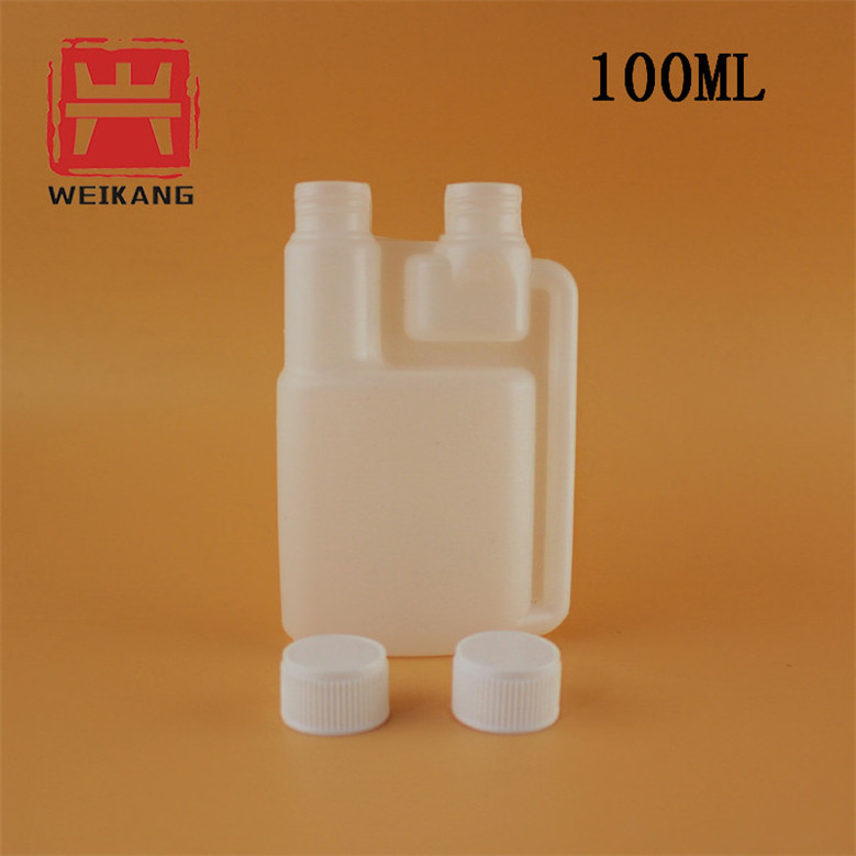 100ml bottles with Twin Neck Measuring Plastic Dosing Bottle 5ml dosing