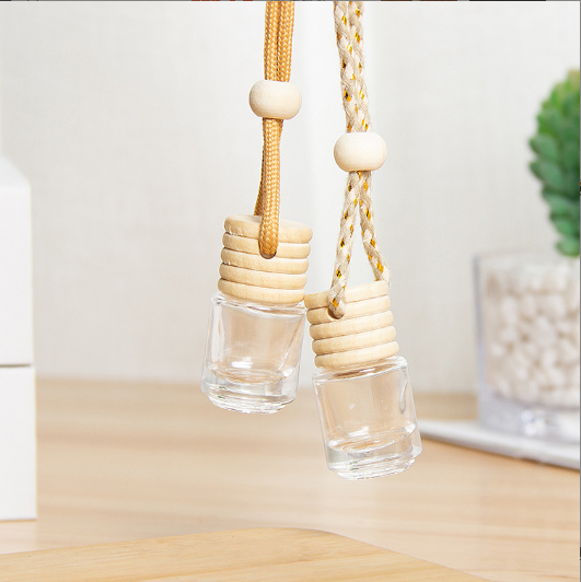 Mini 5ml 8ml Bottle Car Perfumes  Popular Mini  Empty Clear Car Hanging Perfume Diffuser Glass Bottle