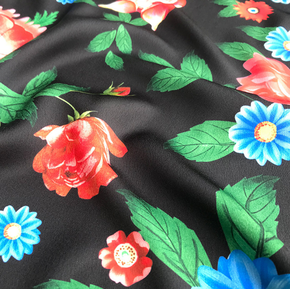 Textile Raw Material Color Designed Calico Organic 100% Cotton Canvas Digital Print Fabric