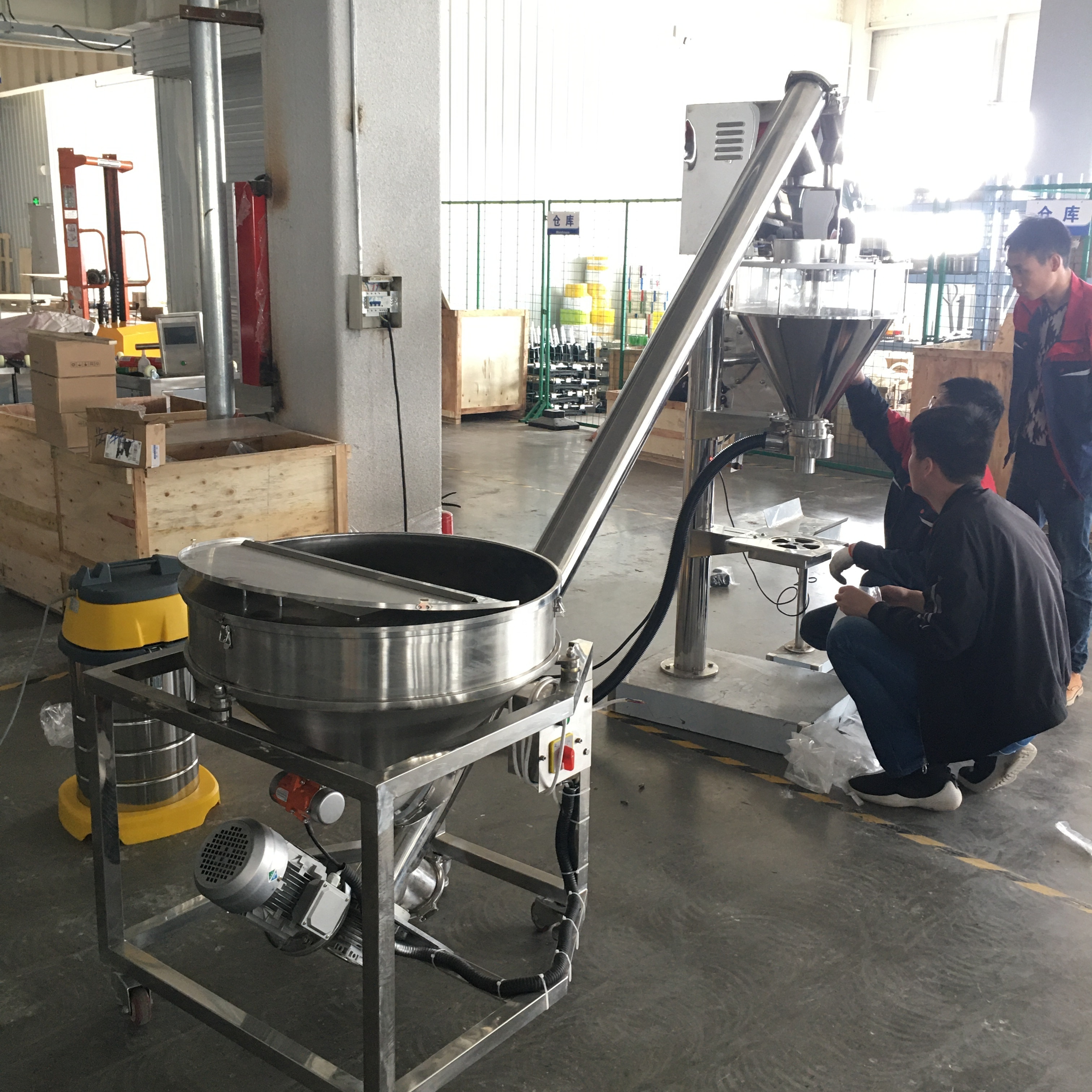 Semi Automatic High Accuracy Auger Filler Machine Net Weight Protein Spice Nutrition Powder Filling Packing Machine