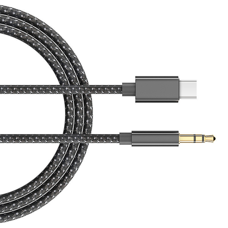 Car Stereo Audio Cable type C to 3.5mm Jack Male to Male Mobile Phone Speaker Headphone Cable