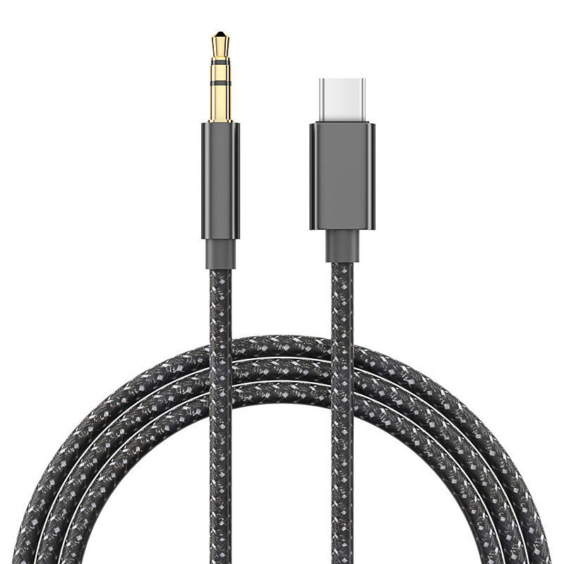 Car Stereo Audio Cable type C to 3.5mm Jack Male to Male Mobile Phone Speaker Headphone Cable