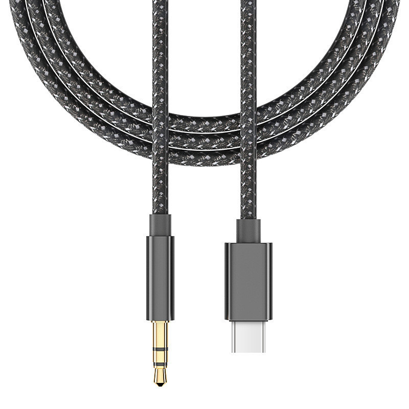 Car Stereo Audio Cable type C to 3.5mm Jack Male to Male Mobile Phone Speaker Headphone Cable