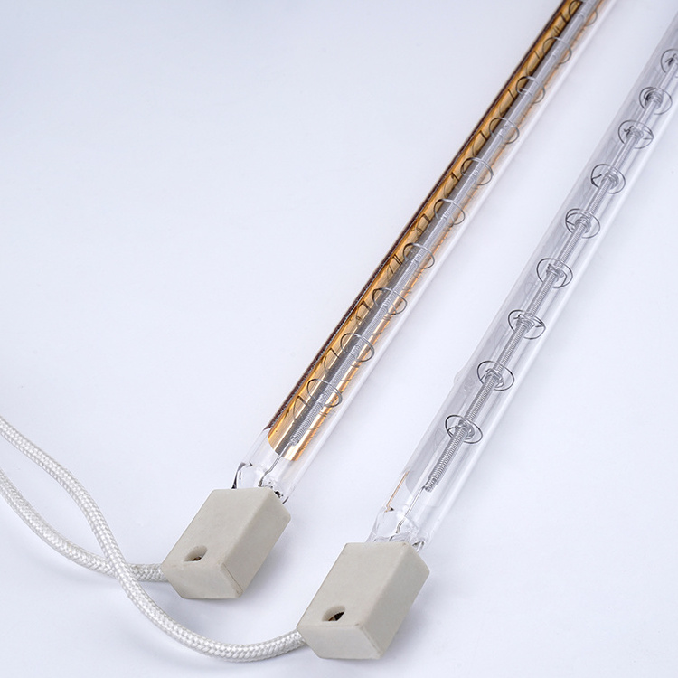 Factory wholesale 1500w infrared emitter IR heating lamp halogen quartz bulb 1000w for PET blowing machine