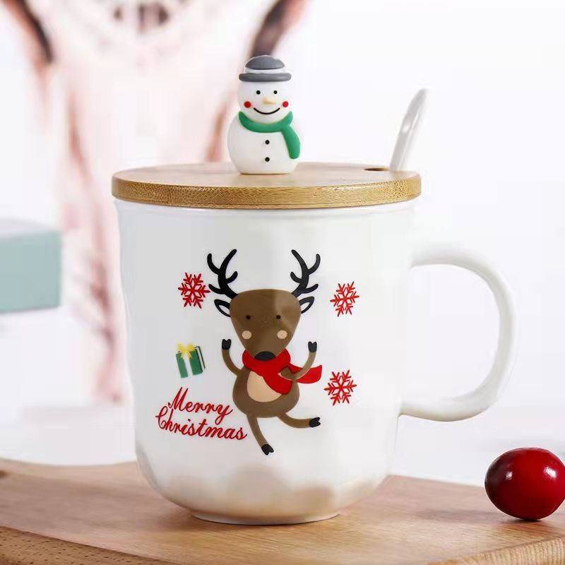 High quality cheap bulk wholesale ceramic hot gift mugs Christmas mug