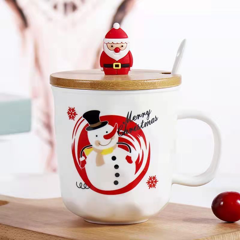 High quality cheap bulk wholesale ceramic hot gift mugs Christmas mug