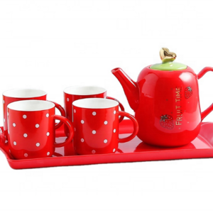 Strawberry Series Tea Pot Set Ceramic Fruit Shaped Tea Pots & Kettles Japanese-Style Kettle