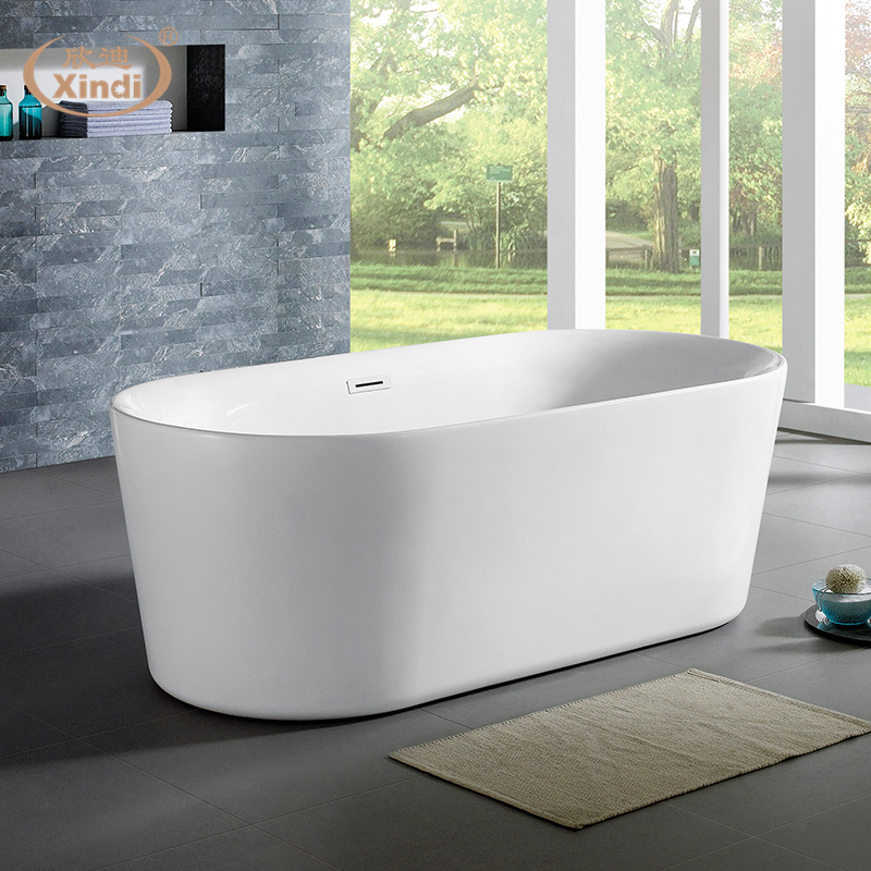 XD-06205 High Grade Luxury Acrylic Oval Modern Freestanding Bathtub