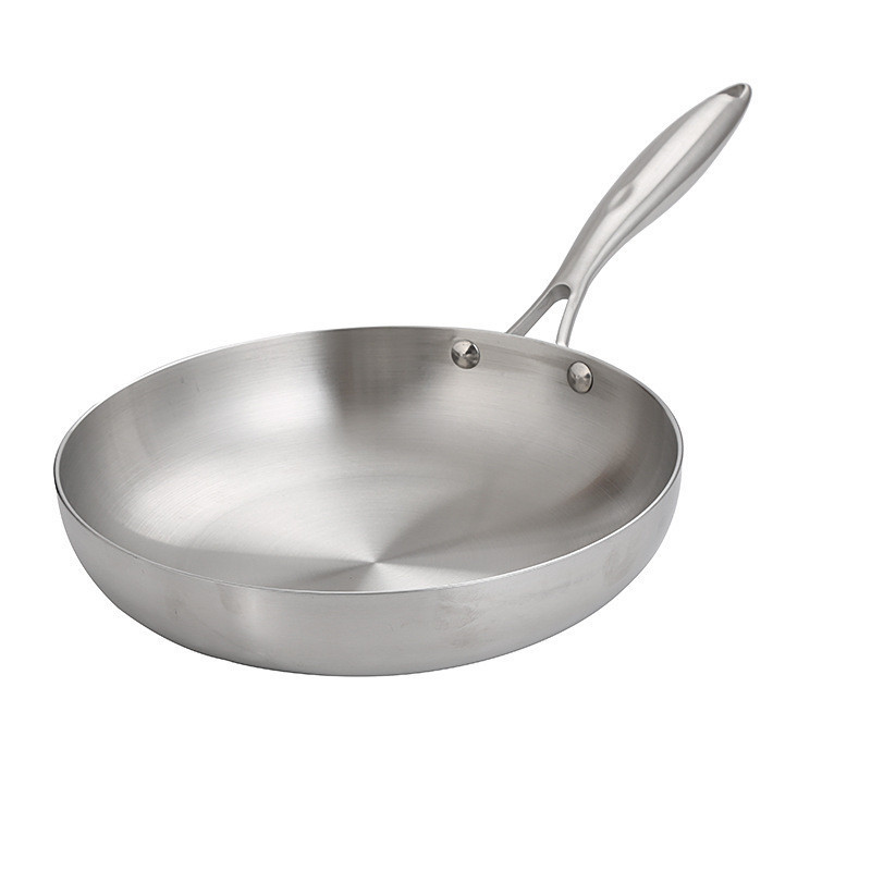 5-Ply Stainless Steel Pan frying pans quality commercial-grade stainless steel fry pan new arrival nonstick stain fry