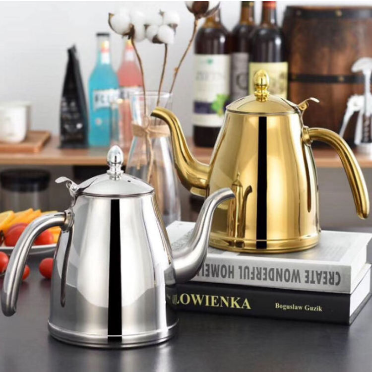 Factory Wholesale Customized Stainless Steel 304 Kettle Camping Water Kettle Tea Pot caraway tea kettle