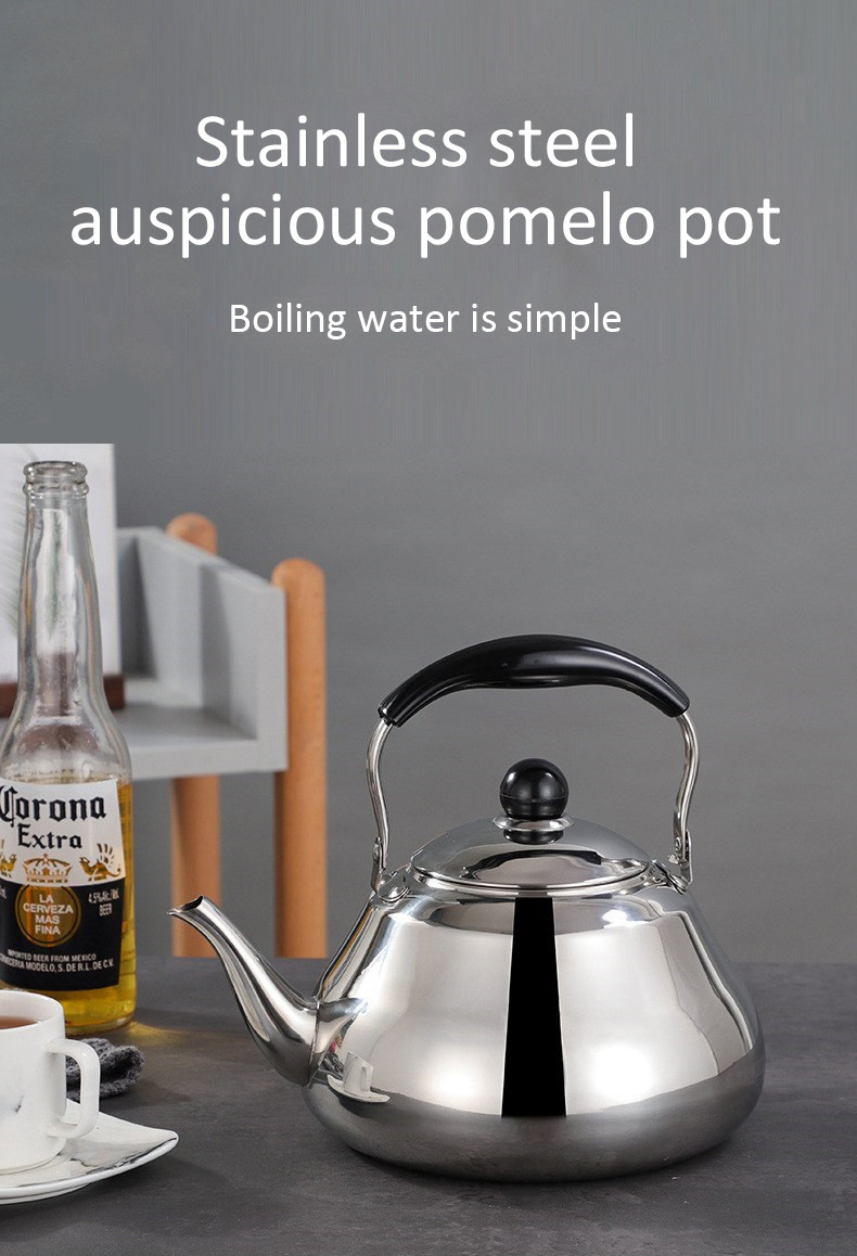 stainless steel kettle With tea filter screen Auspicious pomelo pot tea pot