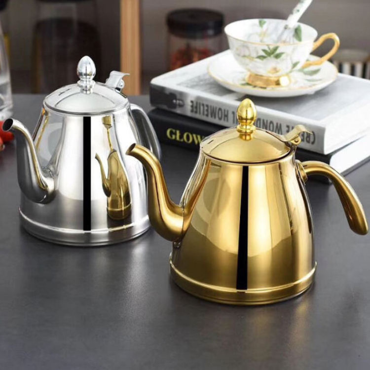 Factory Wholesale Customized Stainless Steel 304 Kettle Camping Water Kettle Tea Pot caraway tea kettle