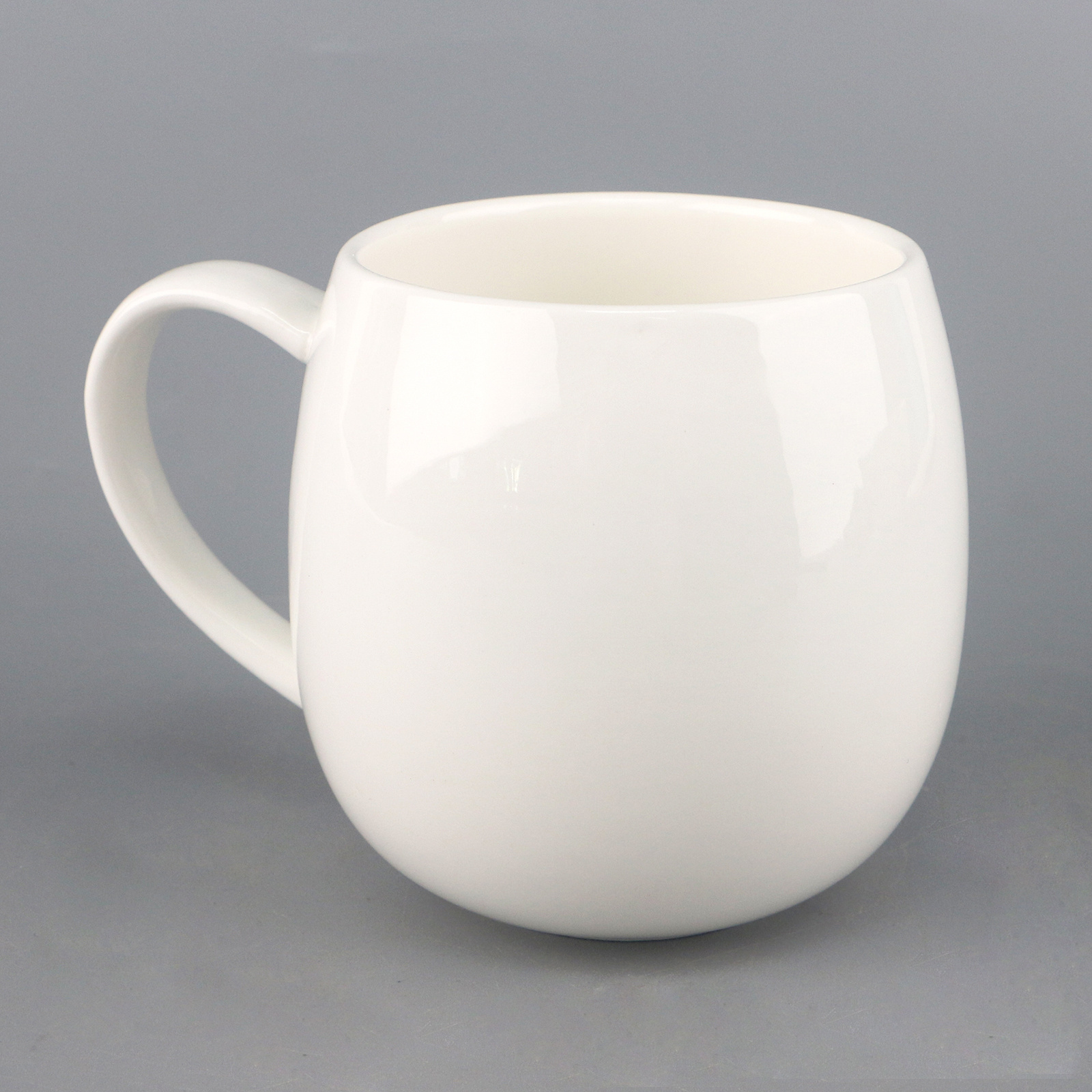 480ml Pure White Ceramic Fine Bone China Porcelain Coffee And Tea Mugs And Cups