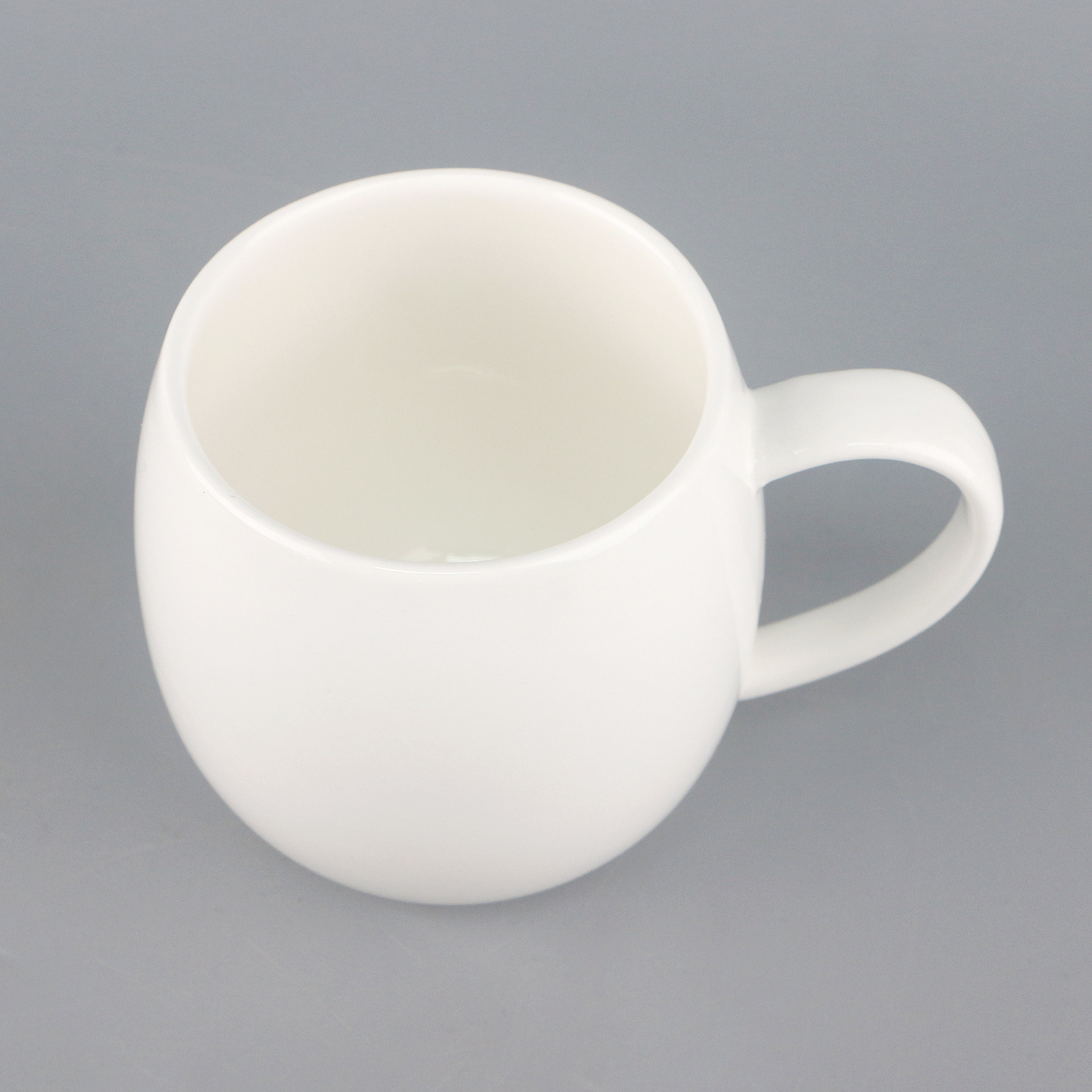 480ml Pure White Ceramic Fine Bone China Porcelain Coffee And Tea Mugs And Cups