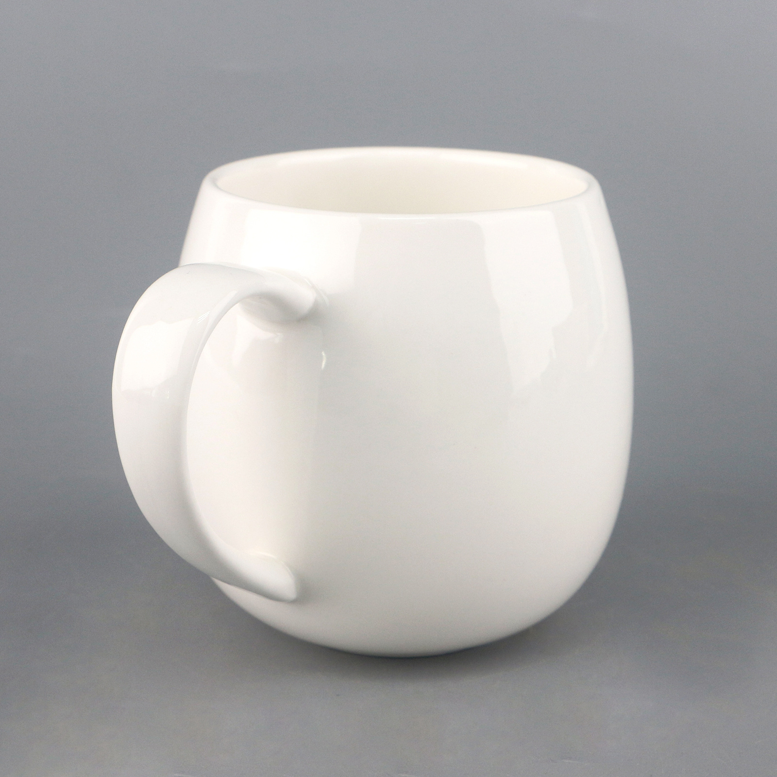 480ml Pure White Ceramic Fine Bone China Porcelain Coffee And Tea Mugs And Cups