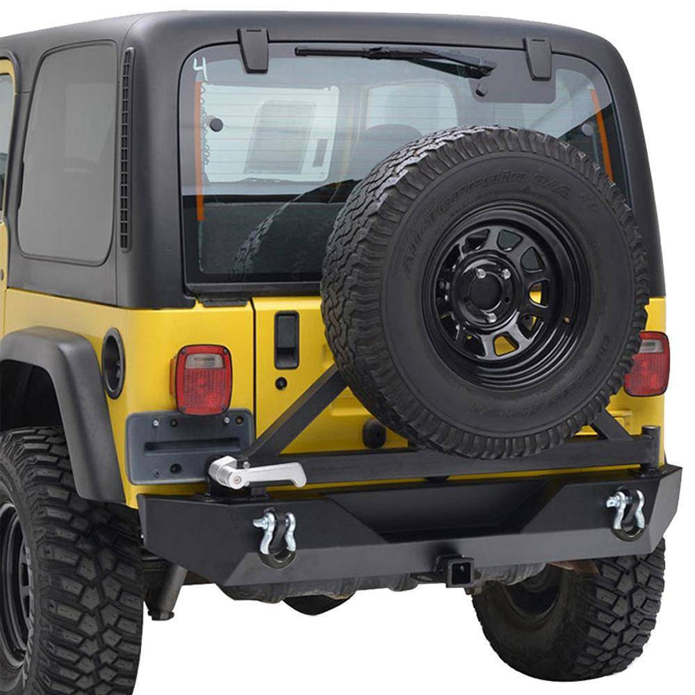 Rear bumper and tire carrier for Jeep Wrangler JK 2007-2017 4x4 offroad auto parts accessories