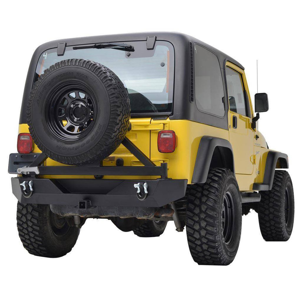 Rear bumper and tire carrier for Jeep Wrangler JK 2007-2017 4x4 offroad auto parts accessories