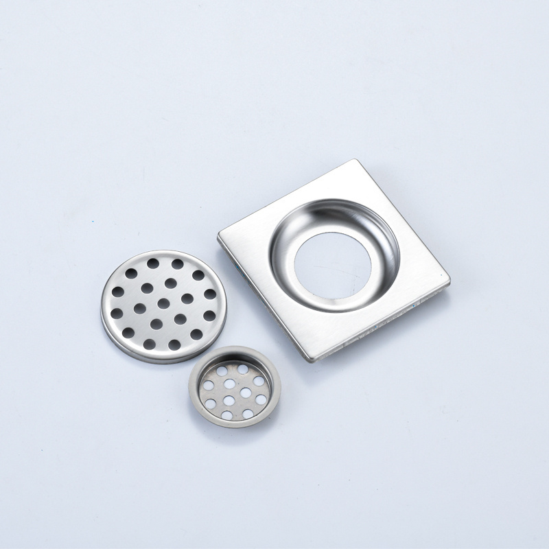 Factory custom square stainless steel floor drain for bathroom shower toilet bathroom