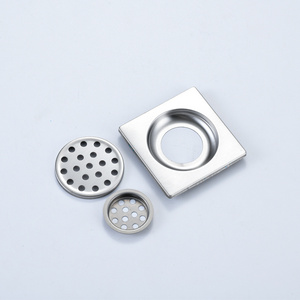 Factory custom square stainless steel floor drain for bathroom shower toilet bathroom