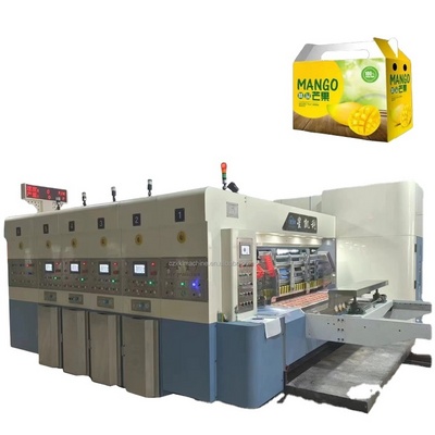 Automatic flexo carton box making machine offset printing slotting die cutting machine