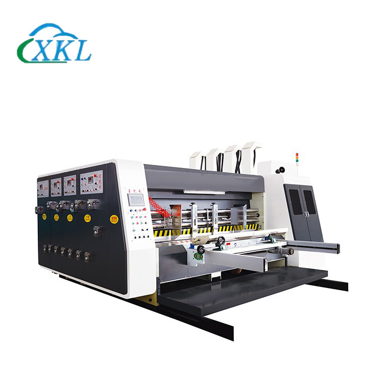 Automatic flexo carton box making machine offset printing slotting die cutting machine