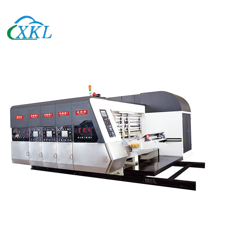 Automatic flexo carton box making machine offset printing slotting die cutting machine