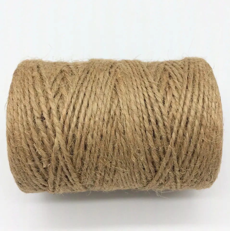 Low price reusable and washable standard quality eco friendly 100% braided jute yarn