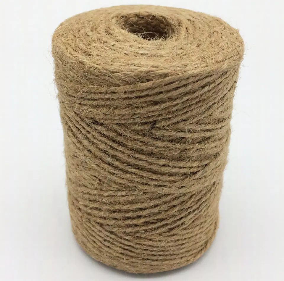 Low price reusable and washable standard quality eco friendly 100% braided jute yarn