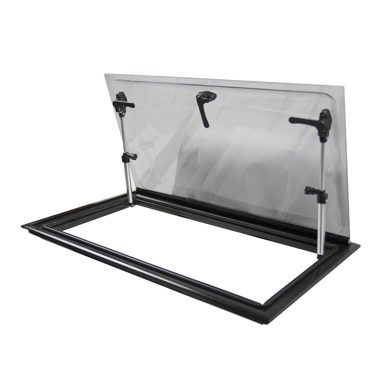 Newly launched 2021 aluminum double glazing acrylic supply desgin RV Caravan Side Windows