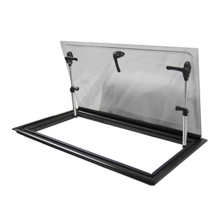 Newly launched 2021 aluminum double glazing acrylic supply desgin RV Caravan Side Windows