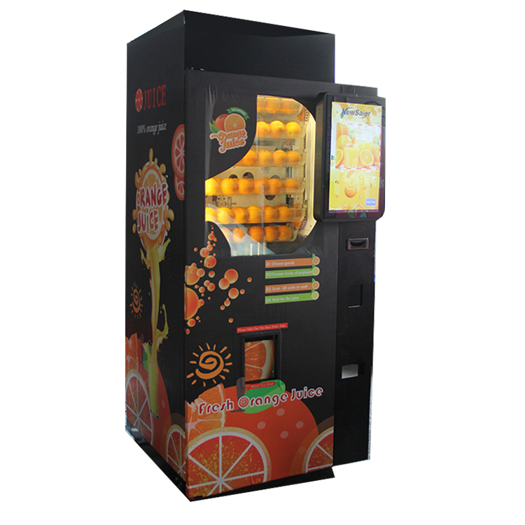 cold fresh orange juice vending dispenser machine