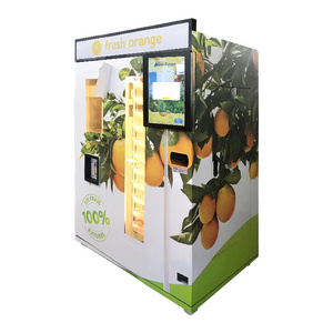 smart touch screen fresh orange juice vending machine customized payment automatic orange juice vending machine