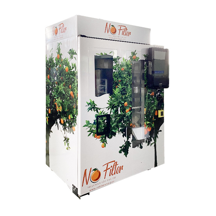 outdoor orange juice vending machine for sale with automatic unmanned buffet